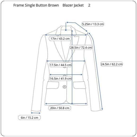 Frame Womens Brown Velvet Single Button Cotton Blazer NEW Jacket Modern Office - Picture 9 of 17